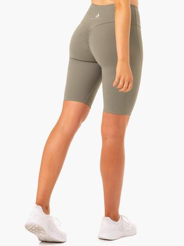 Khaki Ryderwear Women Shorts Staples Scrunch Bum Bike Women's Shorts | AU2152VD