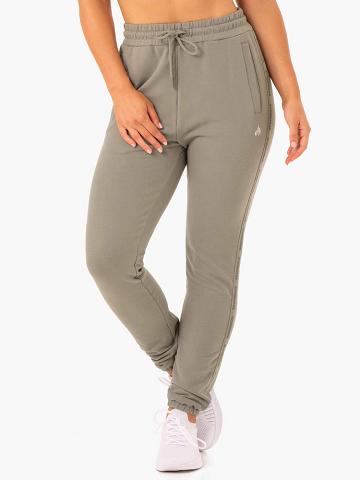 Khaki Ryderwear Women Track Pants Base High Waisted Women's Track Pants | AU3054AP