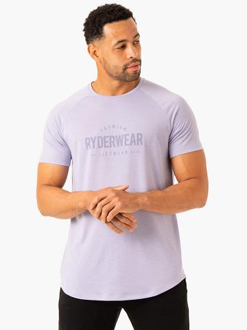 Lavender Ryderwear Men T Shirts Heritage Men's T Shirts | AU1246QZ