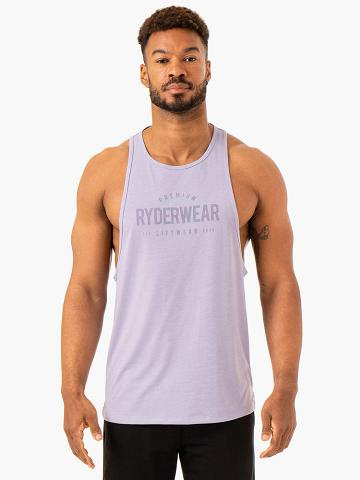 Lavender Ryderwear Men Tanks Heritage Baller Tank Men's Tanks | AU1124OR