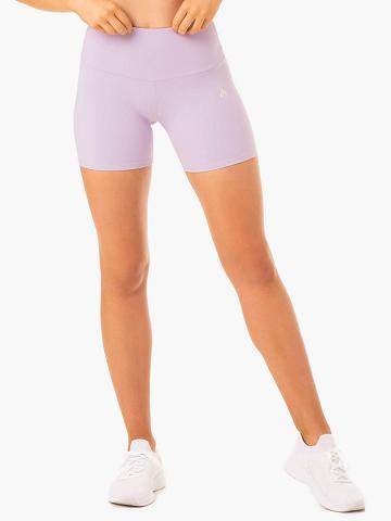 Lilac Ryderwear Women Shorts Staples Scrunch Bum Mid Length Women's Shorts | AU1978TV