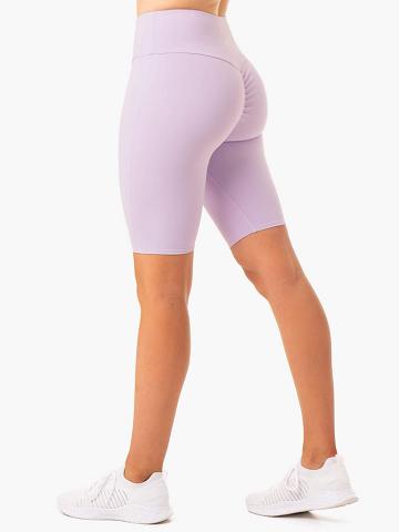 Lilac Ryderwear Women Shorts Staples Scrunch Bum Bike Women's Shorts | AU2129MA