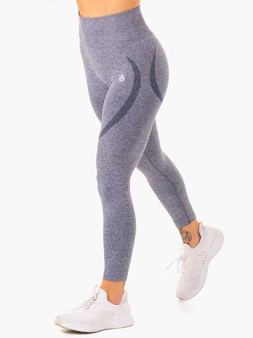 Navy Marl Ryderwear Women Leggings Sculpt Seamless Women's Leggings | AU1893BC