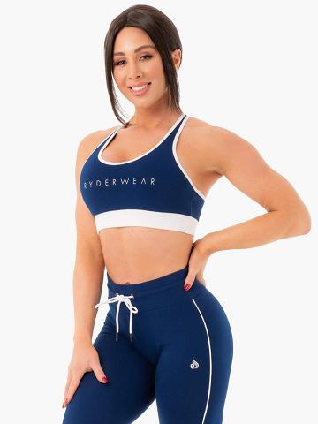 Navy Ryderwear Women Sports Bra Track Women's Sports Bra | AU2476YU