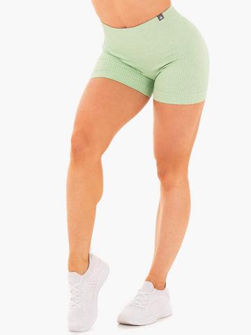 Neomint Marl Ryderwear Women Shorts Rib Seamless Women's Shorts | AU1964JJ