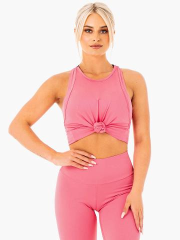 Pink Lemonade Ryderwear Women Tanks Motion Slinky T-Back Women's Tanks | AU3010WY