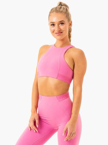 Pink Ryderwear Women Sports Bra Level Up High Impact Women's Sports Bra | AU2279ZG