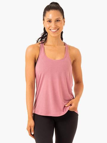 Pink Ryderwear Women Tanks Elevate Singlet Women's Tanks | AU2820TV