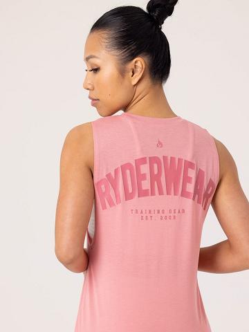 Pink Ryderwear Women Tanks Emerge Training Women's Tanks | AU2865TV