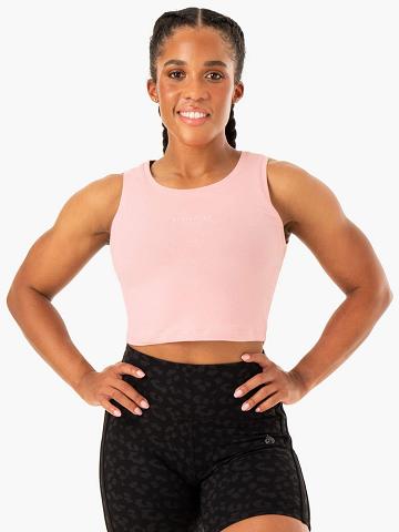 Pink Ryderwear Women Tanks Evolution Cotton Women's Tanks | AU2928DN