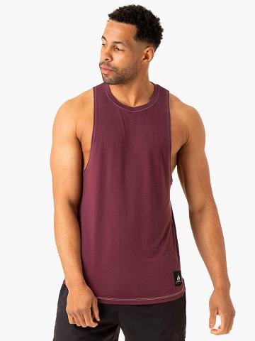 Plum Ryderwear Men Tanks Vital Baller Tank Men's Tanks | AU1181FM