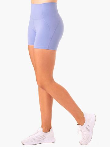 Purple Ryderwear Women Shorts Sola High Waisted Women's Shorts | AU2012DN