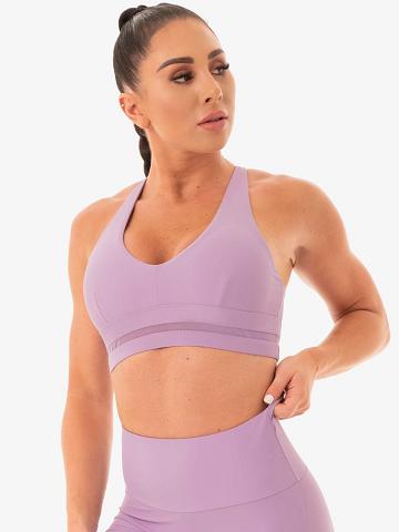 Purple Ryderwear Women Sports Bra NEM X RW Women's Sports Bra | AU2462ZG