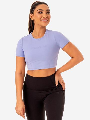 Purple Ryderwear Women T Shirts Sola Fitted Women's T Shirts | AU2698SO