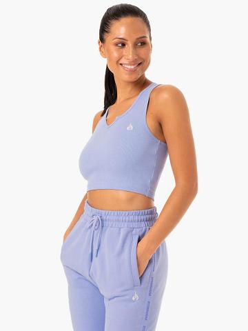 Purple Ryderwear Women Tanks Base V Split Women's Tanks | AU2970VD