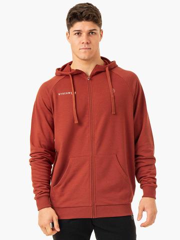 Red Clay Ryderwear Men Jackets Pursuit Zip Up Hoodie Men's Jackets | AU1443HK