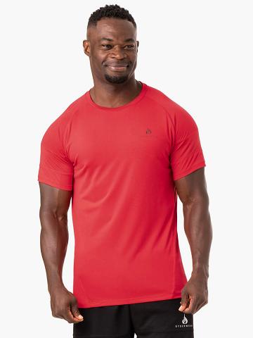 Red Ryderwear Men T Shirts Action Mesh Men's T Shirts | AU1188XF