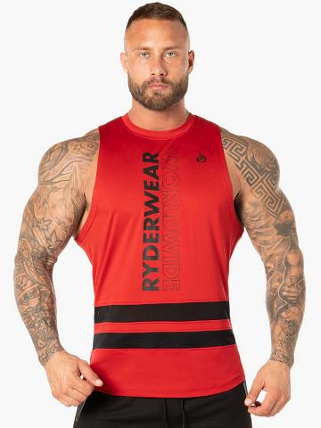 Red Ryderwear Men Tanks Evo Mesh Baller Tank Men's Tanks | AU1096UT