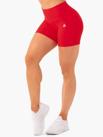 Red Ryderwear Women Shorts Staples Scrunch Bum Mid Length Women's Shorts | AU1979YU