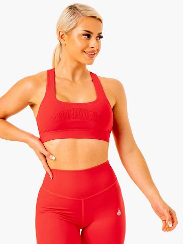 Red Ryderwear Women Sports Bra Knockout Racer Back Women's Sports Bra | AU2417DN