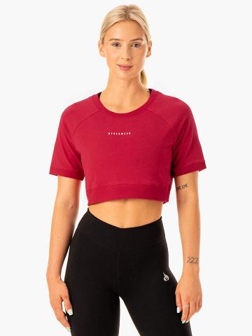 Red Ryderwear Women T Shirts Revival Cotton Women's T Shirts | AU2749TV