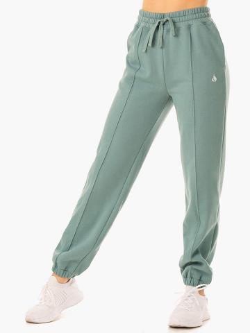 Sage Green Ryderwear Women Track Pants Revival High Waisted Women's Track Pants | AU3071SO