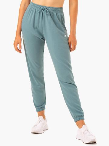 Sage Marl Ryderwear Women Track Pants Off-Duty Fleece Women's Track Pants | AU3047JJ