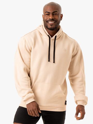 Sand Ryderwear Men Hoodie Force Pullover Men's Hoodie | AU1463PQ