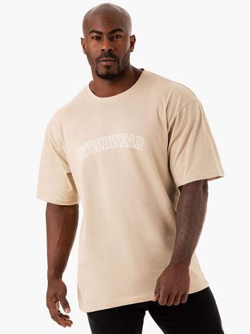 Sandstone Ryderwear Men T Shirts Oversized Men's T Shirts | AU1274EX