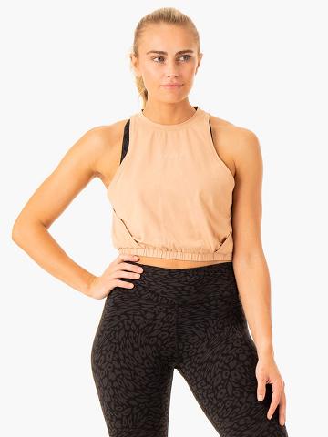 Sandstone Ryderwear Women Tanks Rotation Women's Tanks | AU2808JJ