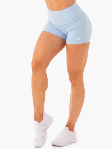 Sky Blue Ryderwear Women Shorts Staples Scrunch Bum Booty Women's Shorts | AU1947MA