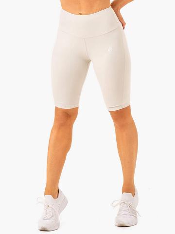 Snow Grey Ryderwear Women Shorts Action Bike Women's Shorts | AU2083YU