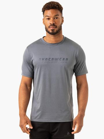 Steel Blue Ryderwear Men T Shirts Overdrive Men's T Shirts | AU1271MA