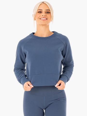 Steel Blue Ryderwear Women Sweaters Motion Women's Sweaters | AU2616CE