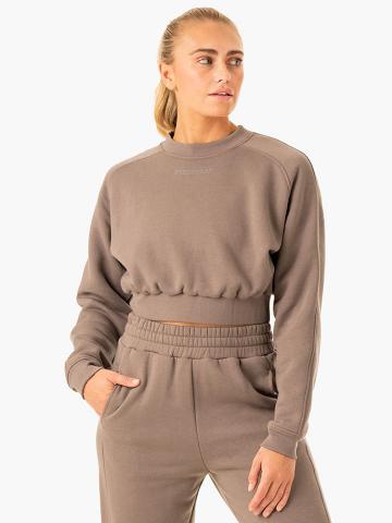 Taupe Ryderwear Women Sweaters Sideline Women's Sweaters | AU2643FM