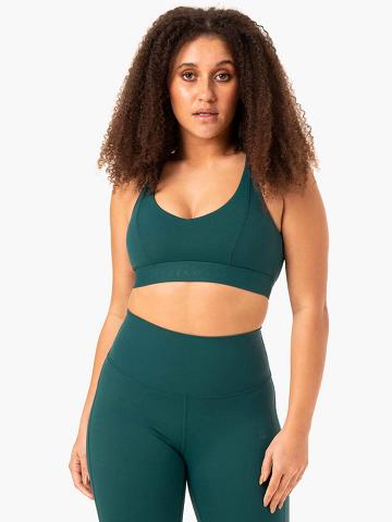 Teal Ryderwear Women Sports Bra NKD Align Women's Sports Bra | AU2450YU