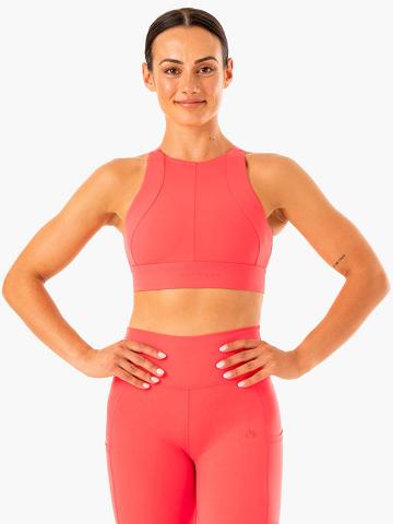 Watermelon Ryderwear Women Sports Bra Reset High Impact Women's Sports Bra | AU2258NB