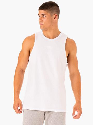 White Ryderwear Men Tanks Limitless Baller Tank Men's Tanks | AU1150OR