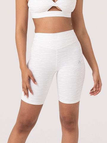 White Zebra Ryderwear Women Shorts Transform Mid Length Women's Shorts | AU2063SO